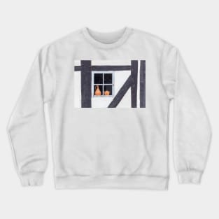 Window, half-timbered house, half-timbered, old town, Goslar, Harz Crewneck Sweatshirt